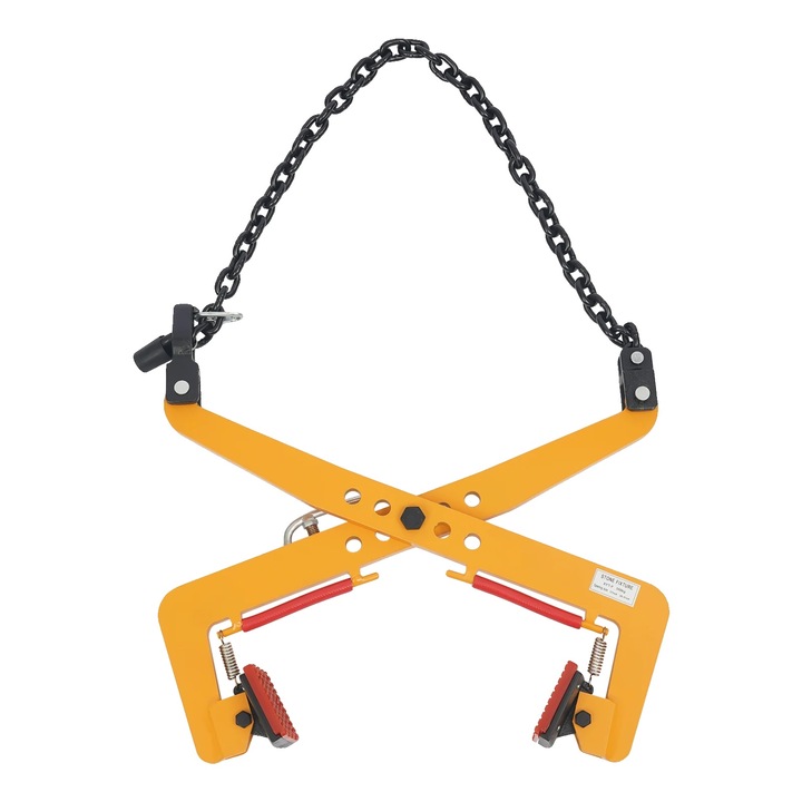 Clema de ridicare, 350 kg, design cu prindere tip foarfeca, portocaliu