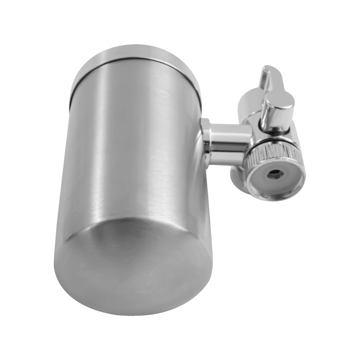 Sistem de filtrare apa, argintiu, 5.7x13cm, compatibil cu majoritatea robinetelor