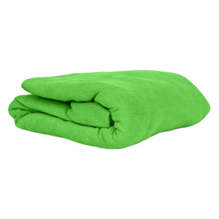 Cearceaf de pat cu elastic Kam-Pol, 160x210cm, verde deschis