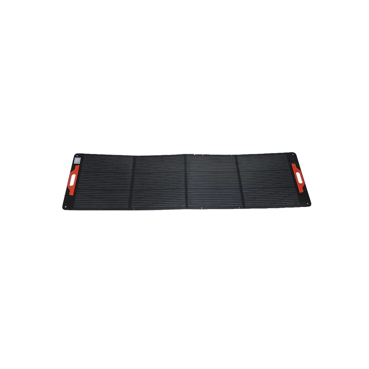 Panou solar 200W, design portabil, eficienta ridicata, negru