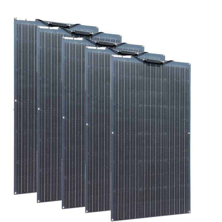 Panou solar flexibil, 600W, set de 5 bucati, eficienta ridicata, 955x530mm