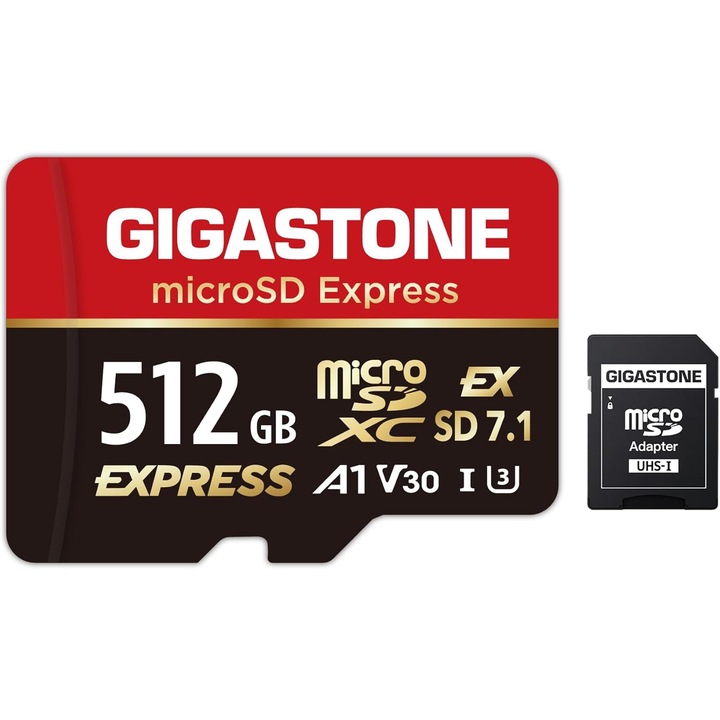 GIGASTONE microSDXC Express 512GB - Viteza SD 7.1 pentru Switch 2