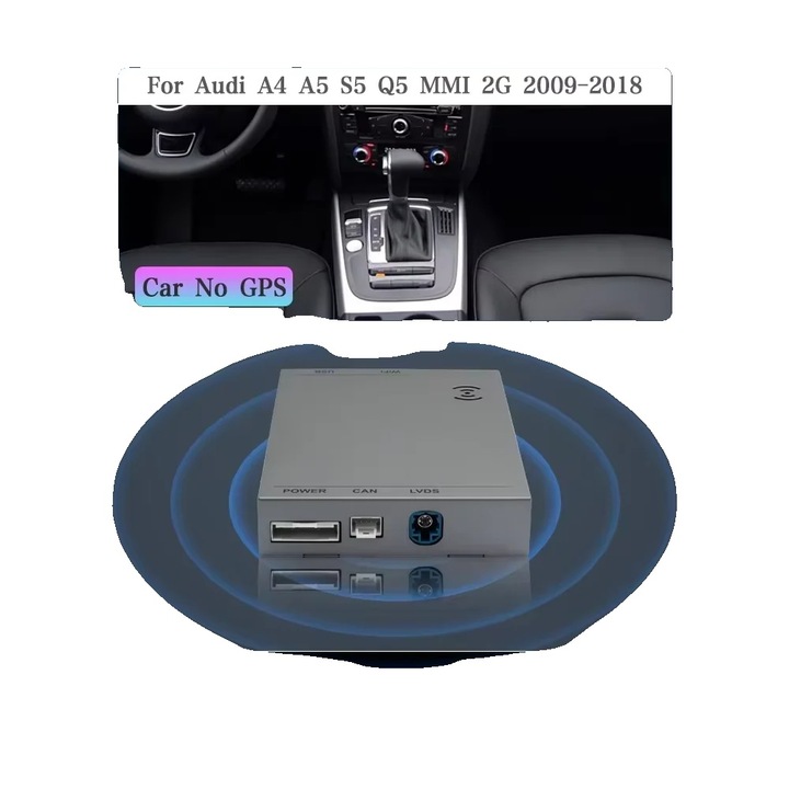 Modul Wireless CarPlay, suport Android Auto, instalare usoara, pentru Audi MMI 2G