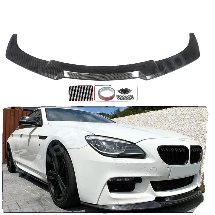 Bara de protectie fata, 171x60x8cm, pentru BMW Seria 6 2012-2018, din plastic, finisaj vopsit