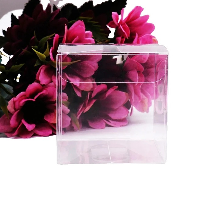 Комплект прозрачни PVC кутии за подаръци 6x6x6cm, 30 броя