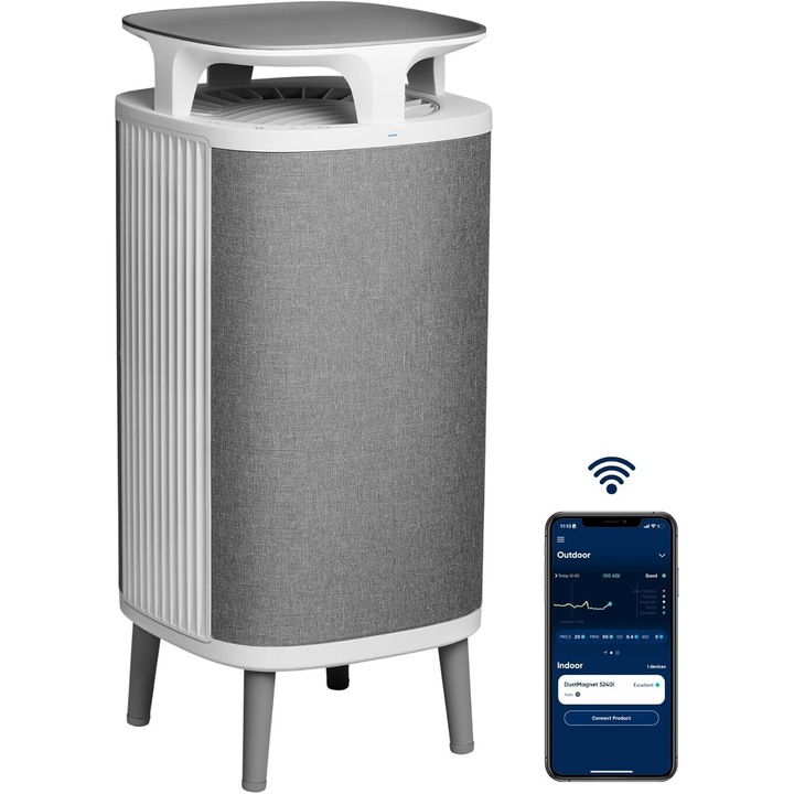 Purificator Aer Blueair 5240i, 48m², Filtru HEPA, Eliminare Mirosuri
