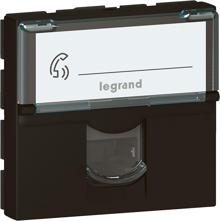 Priza Multimedia Legrand Mosaic RJ45 Cat 6 STP Negru 2 Module