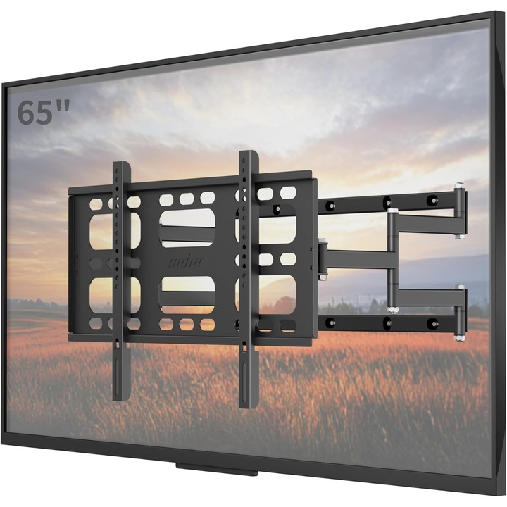 unho TV Fali tartó 40-85 hüvelyk, Kihúzható, Forgatható, 100kg, VESA 600x400