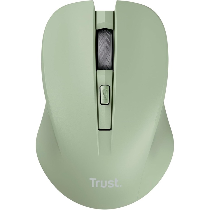Mouse Wireless Mydo Silent, 82% plastic Reciclat, 1000-1800 DPI, Verde