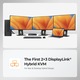 TESmart USB-C KVM kapcsoló 4K@60Hz, 2 PC, 3 monitor, DisplayPort, HDMI