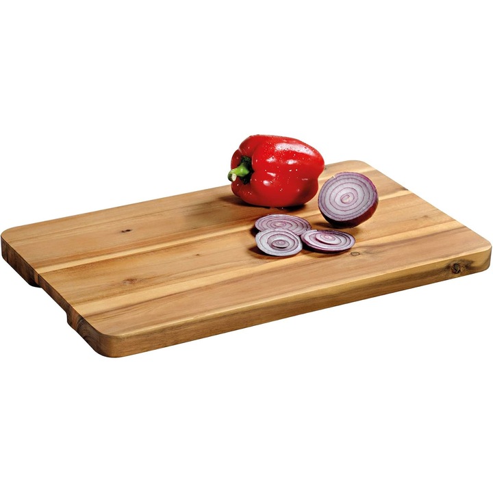 Tocator Kesper din Lemn de Acacia, 45x27x2.5 cm, Culoare Naturala
