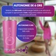 Termos inteligent EDYLUX, cu difuzor wireless, inox premium, roz, 500ml