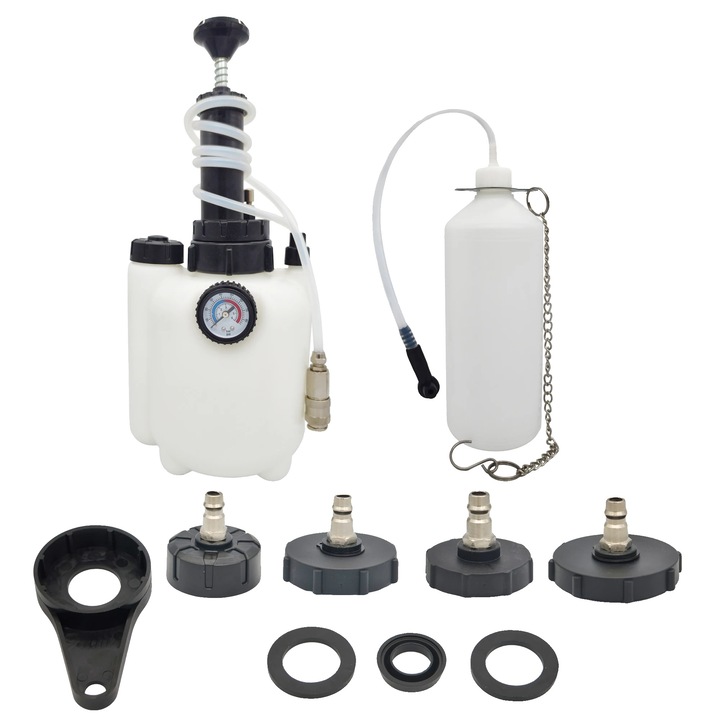 Set 2 Scule profesionale pentru reparatii auto, Extrator de lichid de frana, design compact, plastic de calitate, portabil