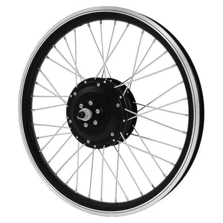 Kit de conversie bicicleta electrica, motor fara perii, display LED inclus, 20 inch, 250W