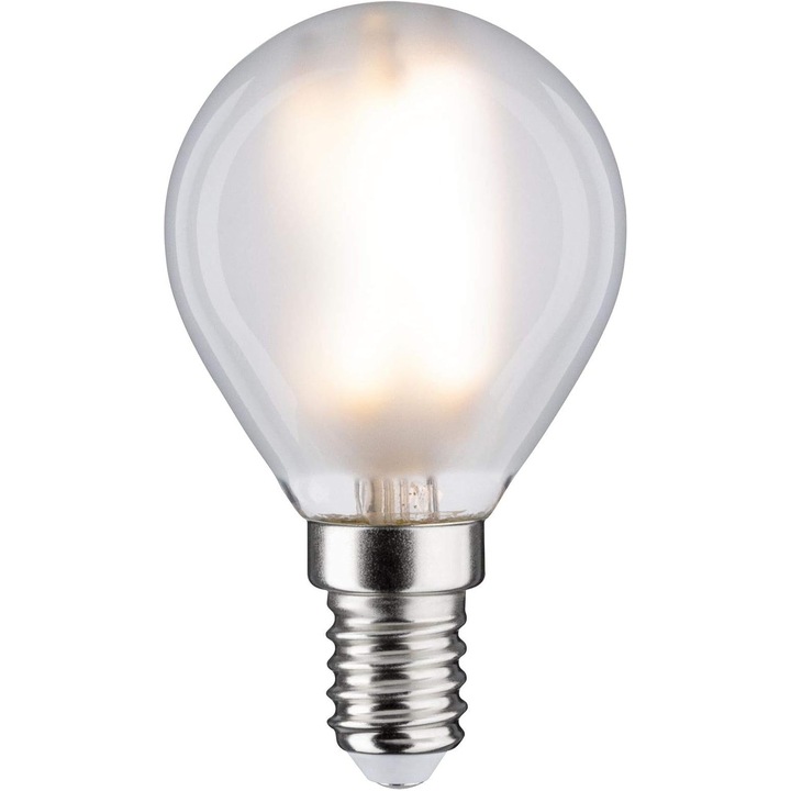 LED крушка Paulmann 28728, 5W, димируема, матово бяло, 4000K, E14