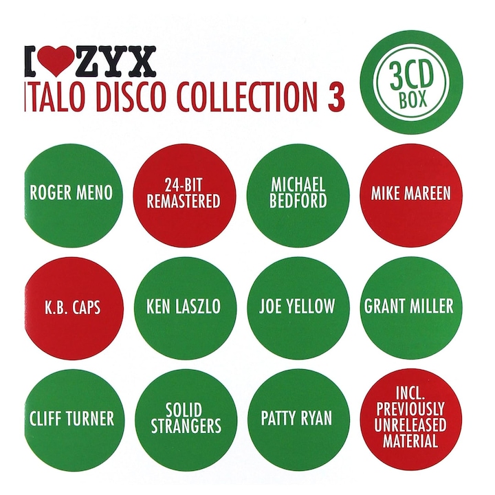 Various Artists (Ken Laszlo, Radiorama, Cliff Turner) - ZYX Italo Disco Collection 3 - 3CD