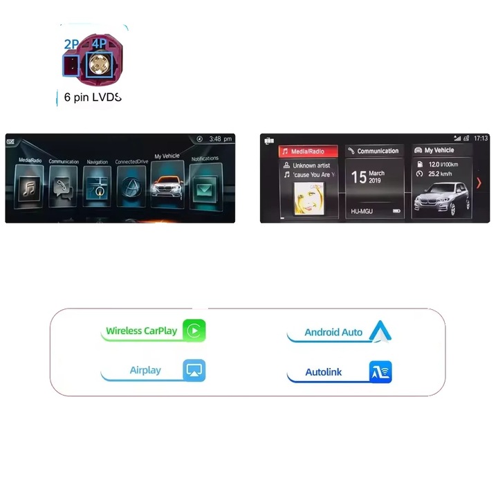 Modul Smart, sistem EVO, CarPlay wireless, Android Auto, conectivitate Bluetooth 5.0