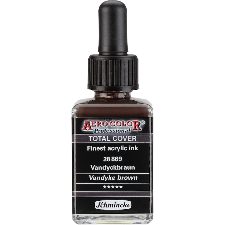 Vopsea Acrilica Lichida Schmincke Aerocolor Total Cover 869 Vandyke Brown