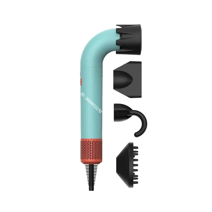 Сешоар, 4 дюзи, технология с отрицателни йони, 1200-1599 W, 36x14.5x5.5 см, многоцветен