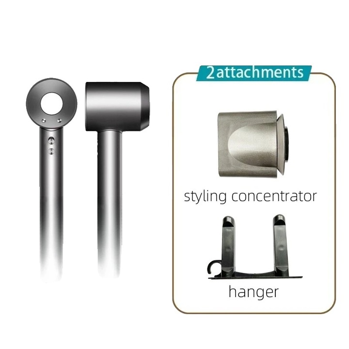 Сешоар, 3 скорости, функция за отрицателни йони, 2P-2.7M, многоцветен, 1200-1599W