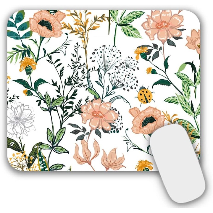 Mousepad Gaming si de Birou, 24x20x0.3 cm, Suprafata Neteda