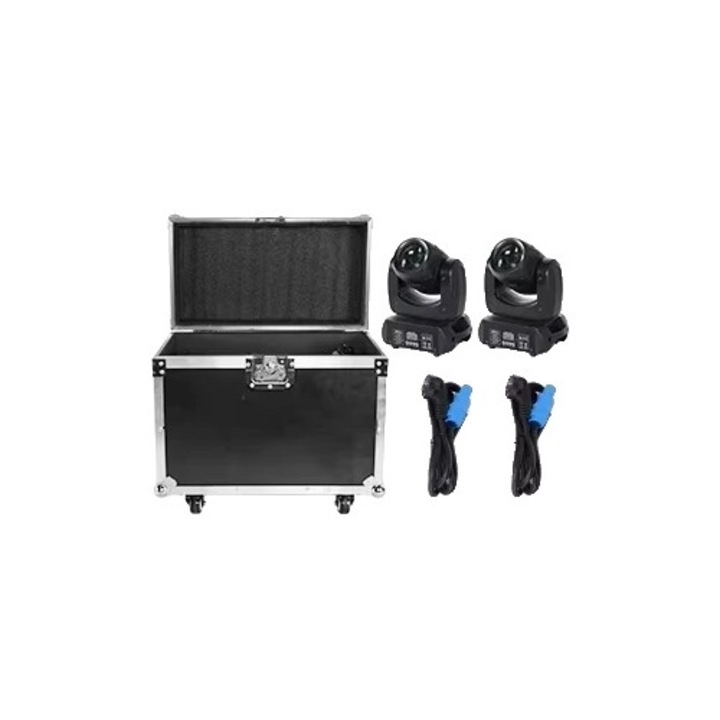 Set de 2 lumini cu carcasa, 100W, multiple optiuni de control, priza EU