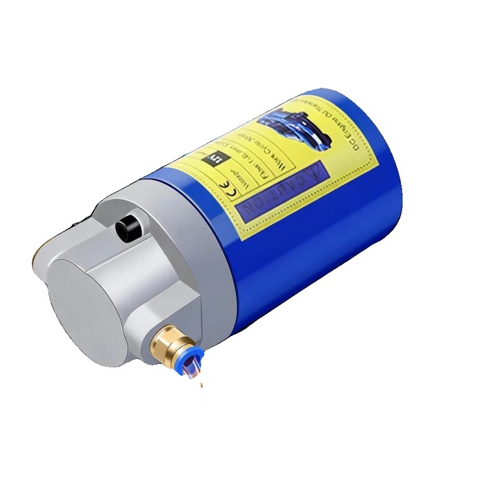 Pompa de transfer ulei, design portabil, 12V, 16x6.2cm, 2 furtunuri flexibile