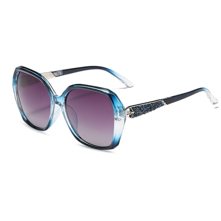 Ochelari de soare Sunglasses Polarized (5599) for Women with UV Protection, PC Blue / Gray Albastru