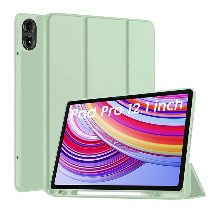 Husa Protectie Compatibila cu Xiaomi Redmi Pad Pro / Redmi Pad Pro 5G / Poco Pad, TIM, Matcha Green
