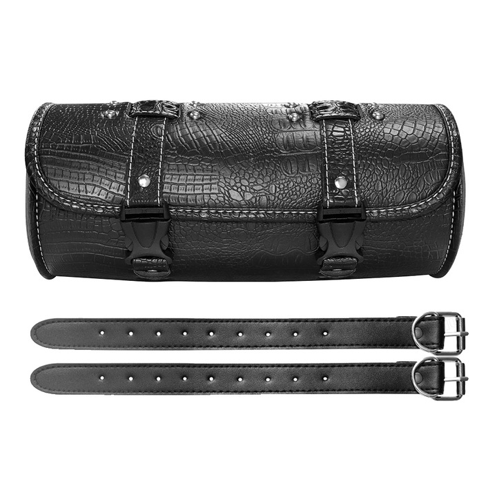 Geanta pentru unelte motocicleta, PU, compatibilitate universala, 32x13x13cm, stil 2