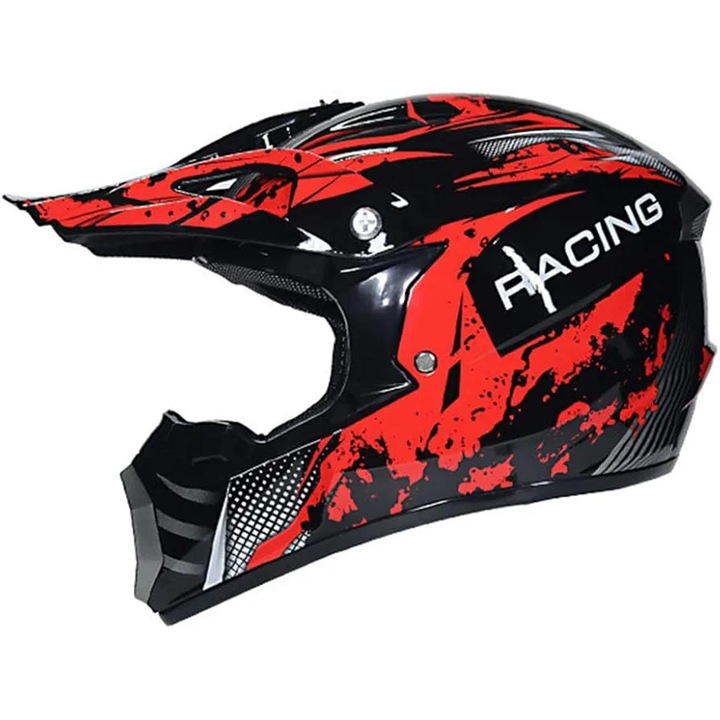 Casca Moto Cross Copii si Adulti, Full Face, Protectie ATV, Quad, MTB, Enduro, Omologare DOT/ECE, Material ABS, Interior Detasabil, 10 CULORI