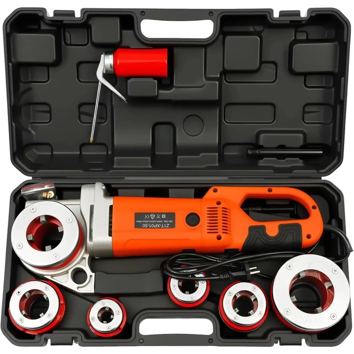 Masina de filetat, 2300W, 26 RPM, compatibila cu diametre de 21-50 mm, design ergonomic