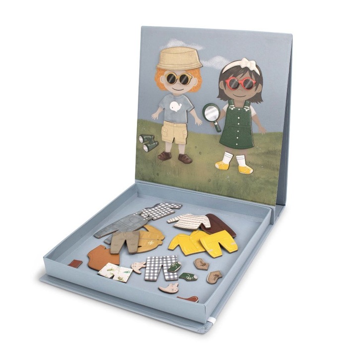 Магнитни пъзели FILIBABBA, комплект, 22,5x20x3см, за деца над 3 години, многоцветни