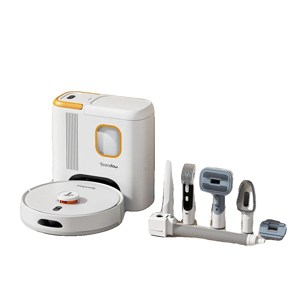 Aspirator robot Teendow D20S MAX, putere aspirare 6000Pa, capacitate 3L, navigare LiDAR, design compact