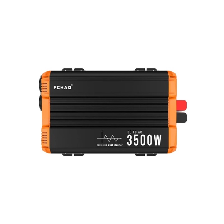 Inverter auto KST-3500W-48V, putere 3500W, unda sinusoidala pura, dimensiuni 475x265x103mm