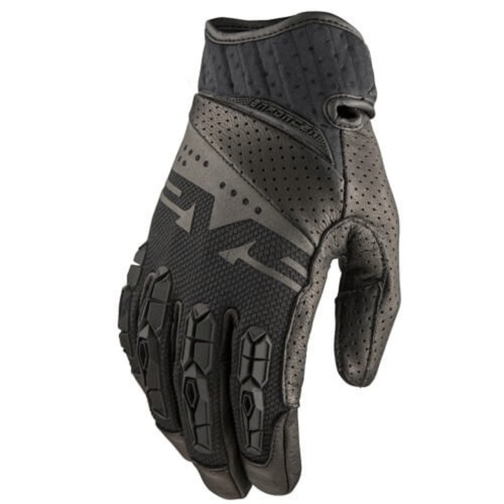 Mănuși moto din piele EVS Street Enforcer negre de stradă