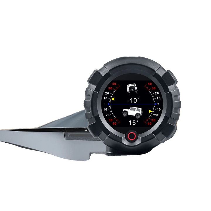 Inclinometru GPS, 8x7x9 cm, masuratori in timp real, alarme de siguranta integrate, set multifunctional