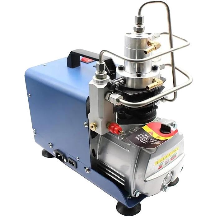 4500 PSI légpumpa, vízhűtéses, kék, 35x17.5x36cm