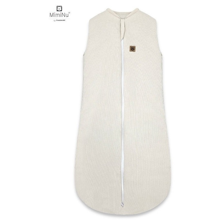 Sac de dormit pentru bebelusi MimiNu Soft, 100% bumbac, 62-76 cm, multicolor, TOG 2-2,5