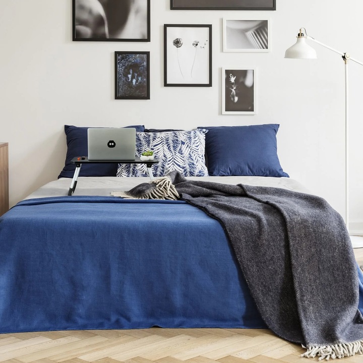 Birou pliabil - Tava de pat pentru laptop cu cadru de fier