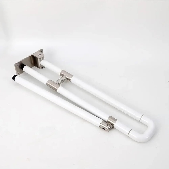 Suport de baie, design antiderapant, instalare usoara, alb