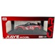 Nissan GT-R versenyautó modell, piros, 1:22 méretarányú, fém, fényekkel és hangokkal, nyitható ajtók, motorháztető és csomagtartó