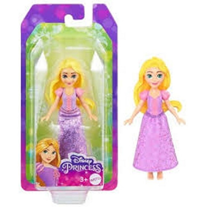 Papusa Mini Disney Princess JPT Rapunzel 8x16cm, materiale sigure, design atractiv