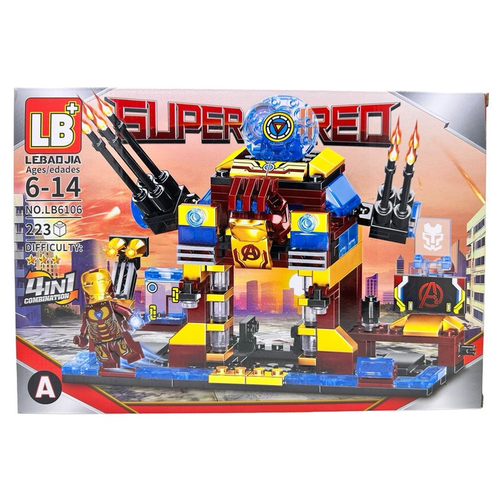 Set constructie, LB6106, robot 4 in 1, 223 piese