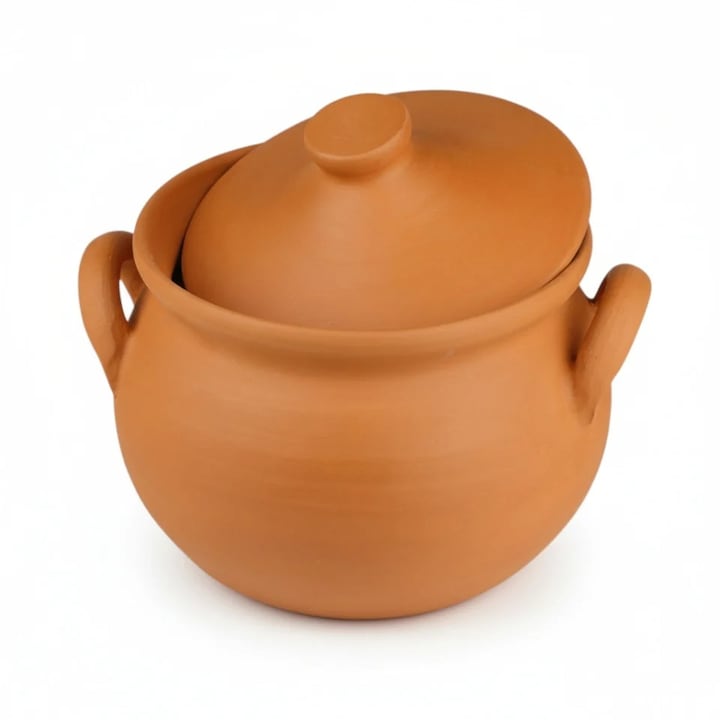 Oala pentru sarmale din ceramica nesmaltuita 2.5L – vas traditional pentru gatit la cuptor
