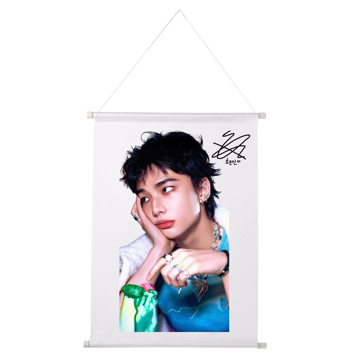Poster personalizat stray kids hyunjin kpop, 56x39 cm