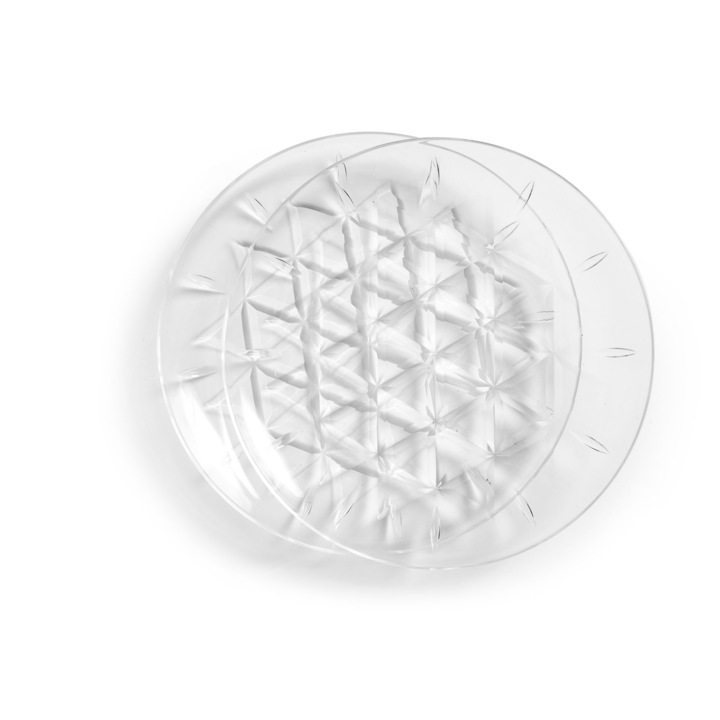 Set farfurii picnic Sagaform, 2 buc., acril transparent, diametru 26cm