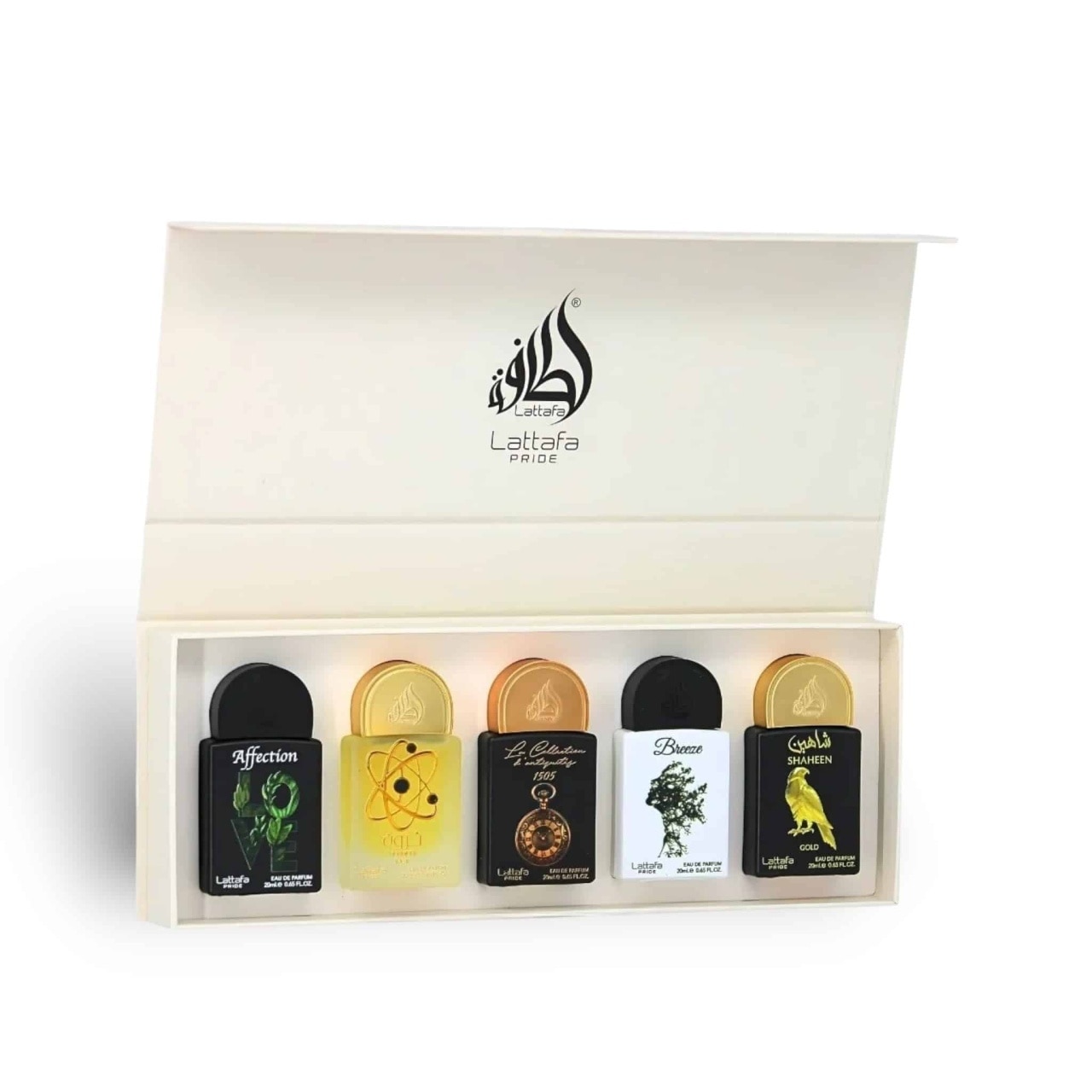 Set Lattafa Apa de Parfum Unisex – Affection 20 ml, Tharwah Gold