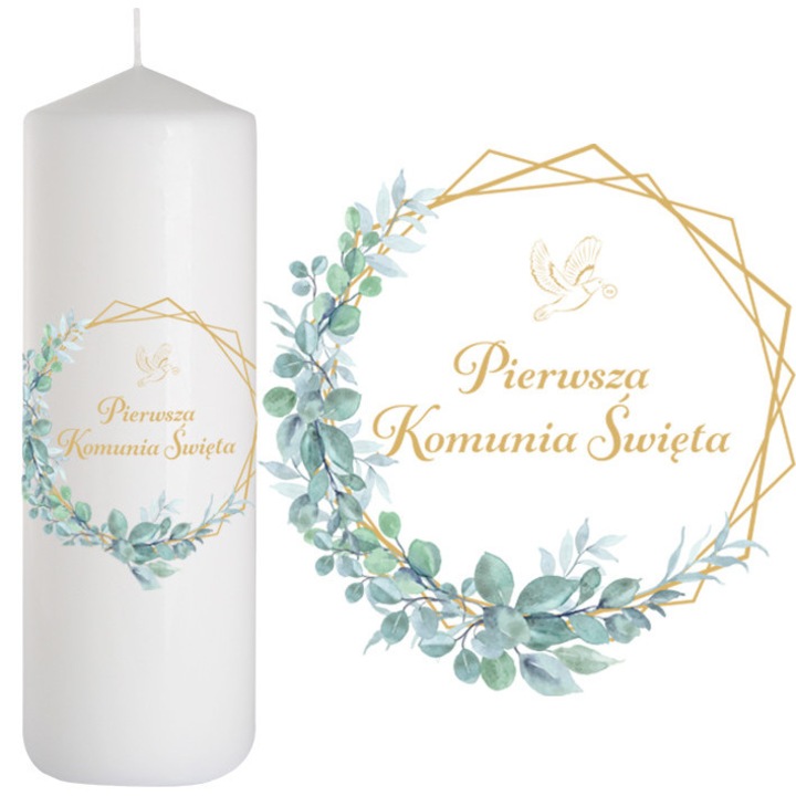 Комуникационна свещ PartyPro, 25см, 160ч горене, цилиндрична форма, декоративна