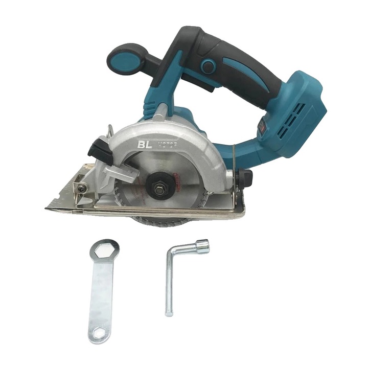 Fierastrau circular, motor fara perii, unghiuri de taiere ajustabile, 125mm, fara baterie